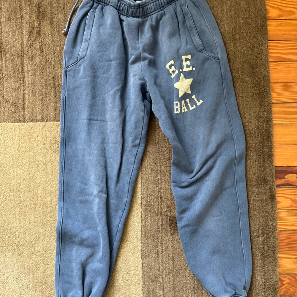 Eric Emanuel Men’s  Navy Joggers with gold Logo S